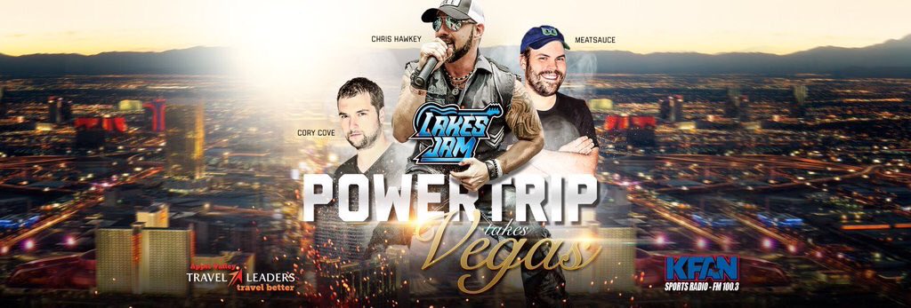 Do YOU want to go to Vegas with <a href="/PowerTripKFAN/">Power Trip KFAN</a>? Sign up for our mailing list TODAY! #JamOn

LakesJam.com