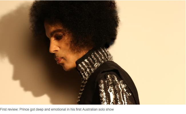 TEGDAINTY's tweet photo. Melbourne Review: Prince’s private purple party https://t.co/mYFg0i4qlU #PianoAndAMicrophone https://t.co/m5UCMDkSA4