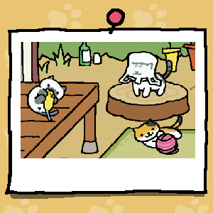 BuL___'s tweet photo. #ねこあつめ berharap lebih banyak kucing lagi yang dateng :3 #nekoatsume https://t.co/59KGnZZrp3