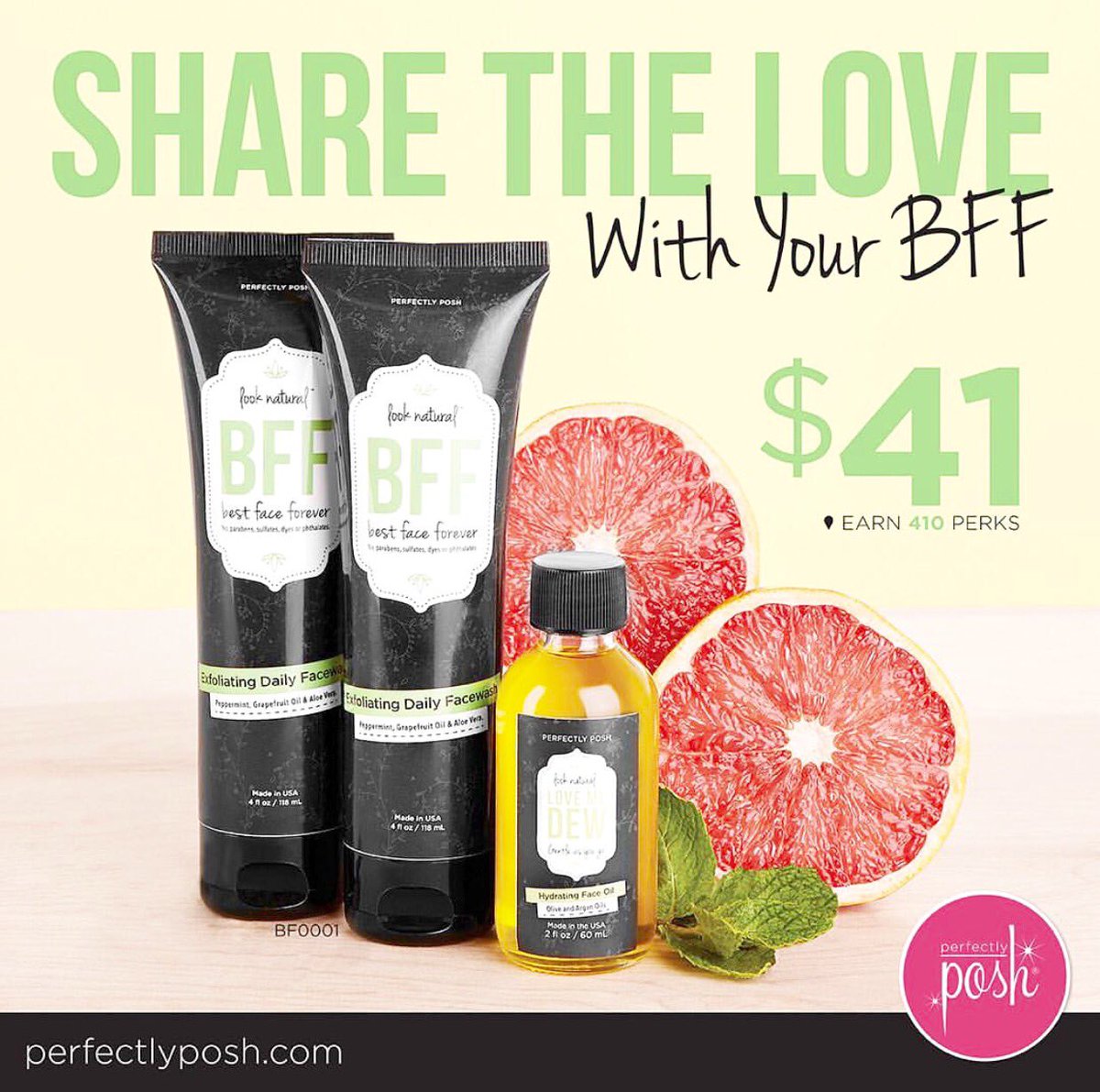 PoshLongIsland's tweet photo. 1 for you, and 1 for your BFF! #PoshBFF #perfectlyposh #goodforyourskin #crueltyfreebeauty 
https://t.co/oIeav7oMfl https://t.co/RTXtjSwk4t