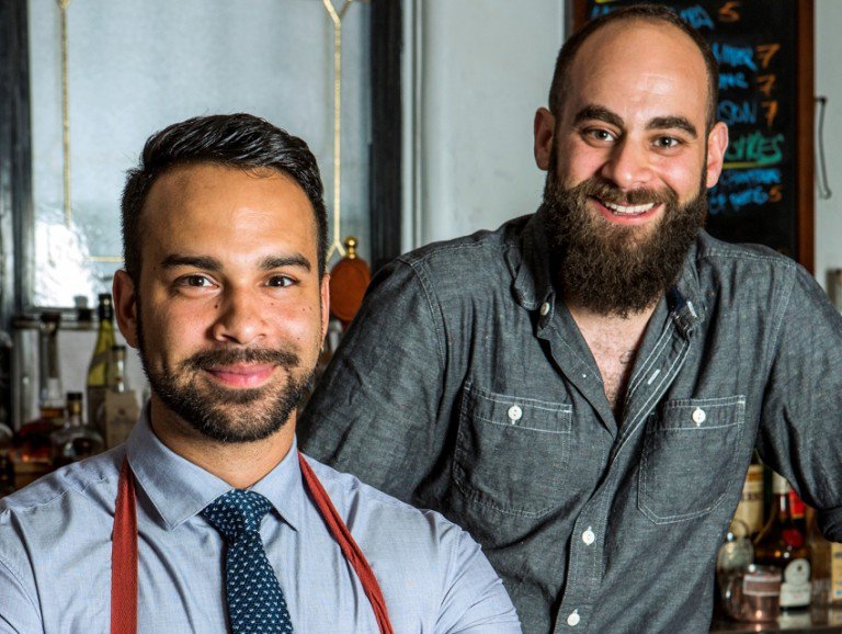 LAmag's tweet photo. The origin story of cocktail wonder twins @juliantcox &amp; @JoshTheSomm https://t.co/CzWy5kPWmH https://t.co/1oL5QZAgwK