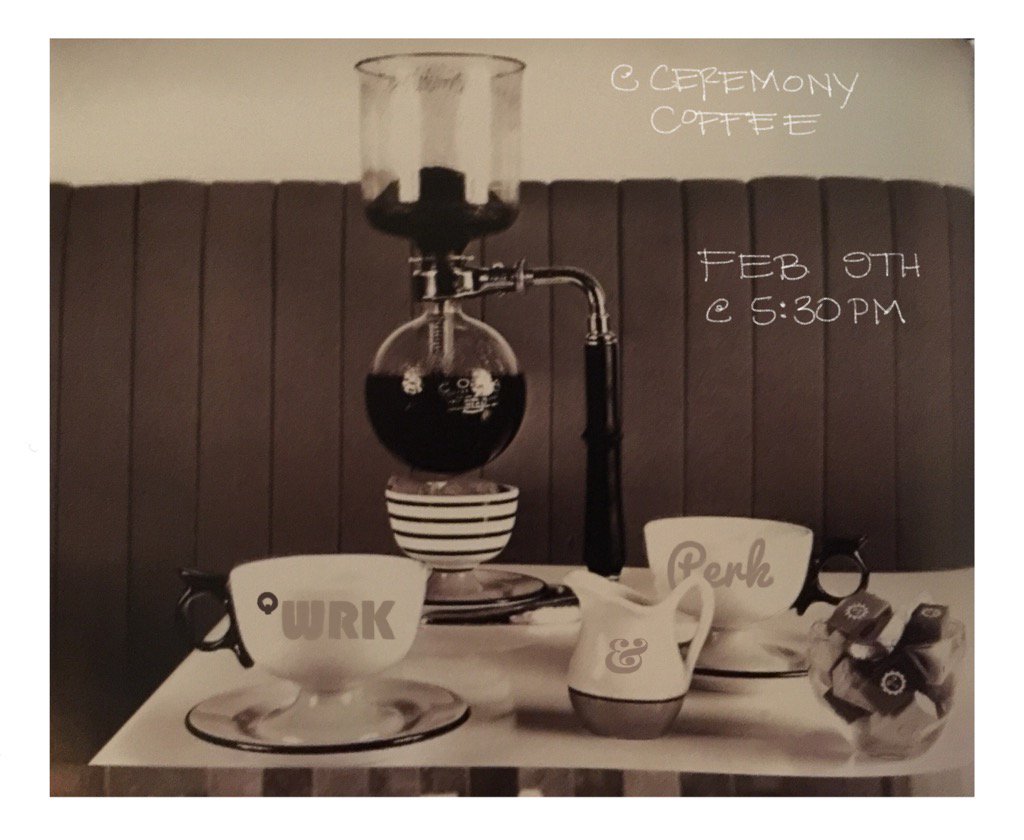 THX a QWRK to all of our guests at the first QWRKpop QWRK&amp;PERK #coffeesnobs #furnituresnobs Unite #qwrkpop