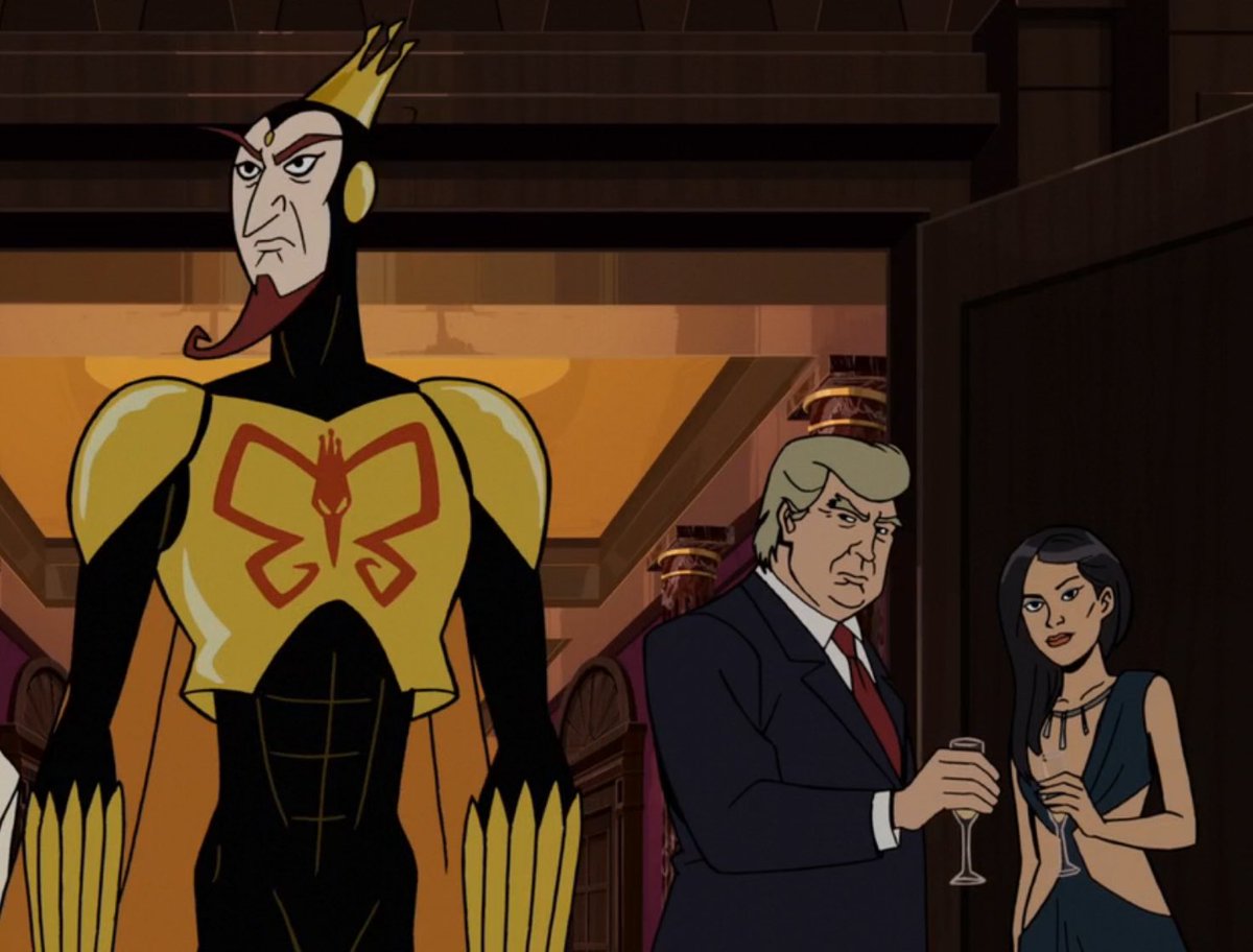 JohnnyLanc's tweet photo. @adultswim did I spy Trump at Wide Whale's party??? https://t.co/zeImoe5BXQ
