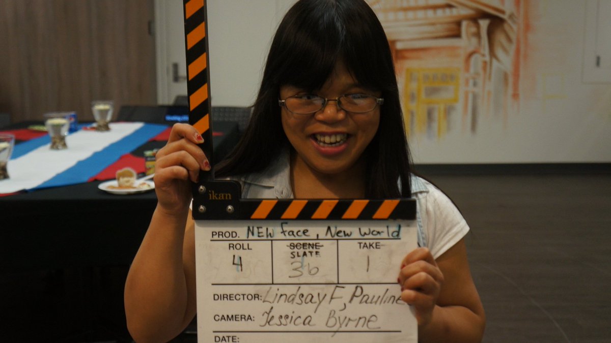 A_NewReflection's tweet image. It's Shout Out Sunday. Shout Out to our cast member Christine. Thanks for joining out cast and pranking us on set.