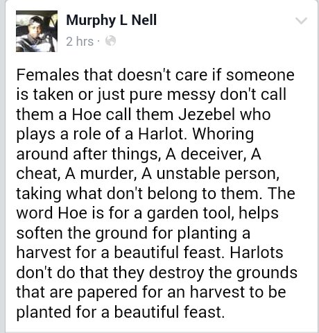 murphpnell's tweet image. #Jezebel the word hoe is not the word to use #hoestories #sidechicksday #NastyGirl