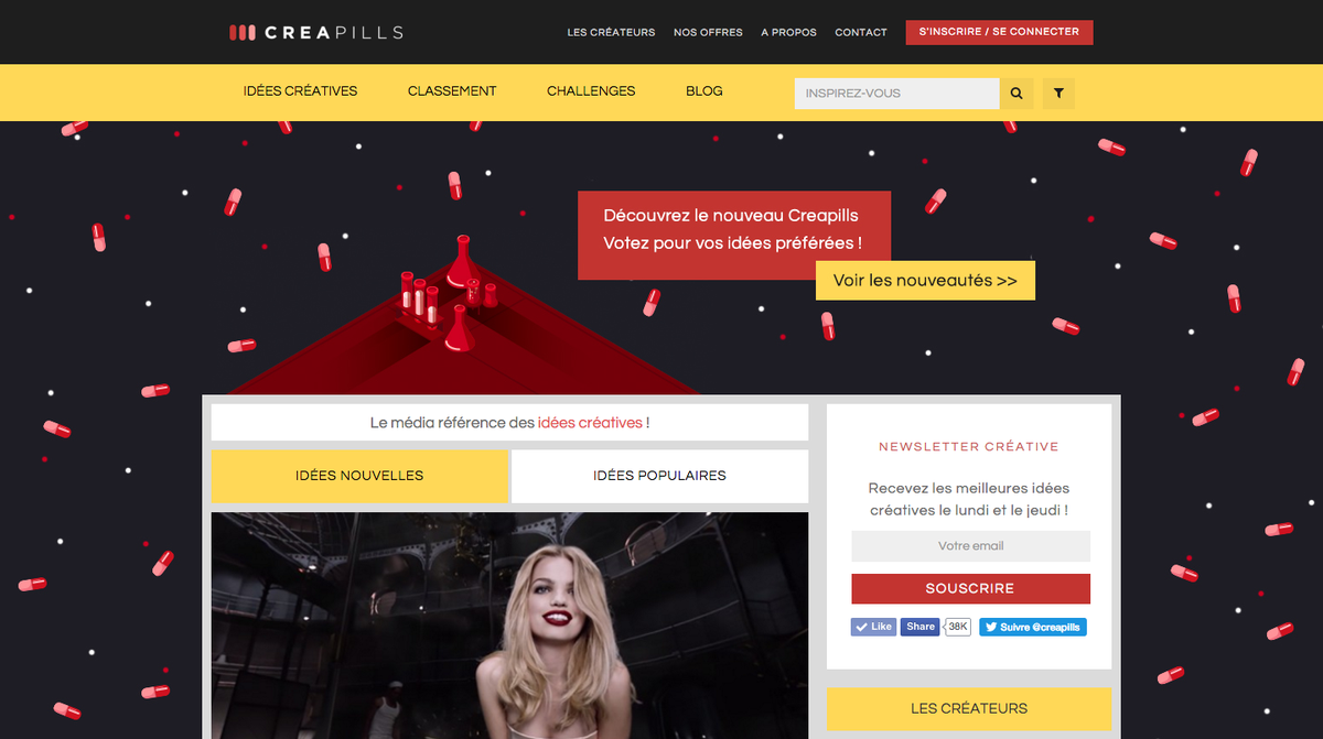 SURPRISE ! Découvrez la nouvelle version de creapills.com ! 💊💊💊