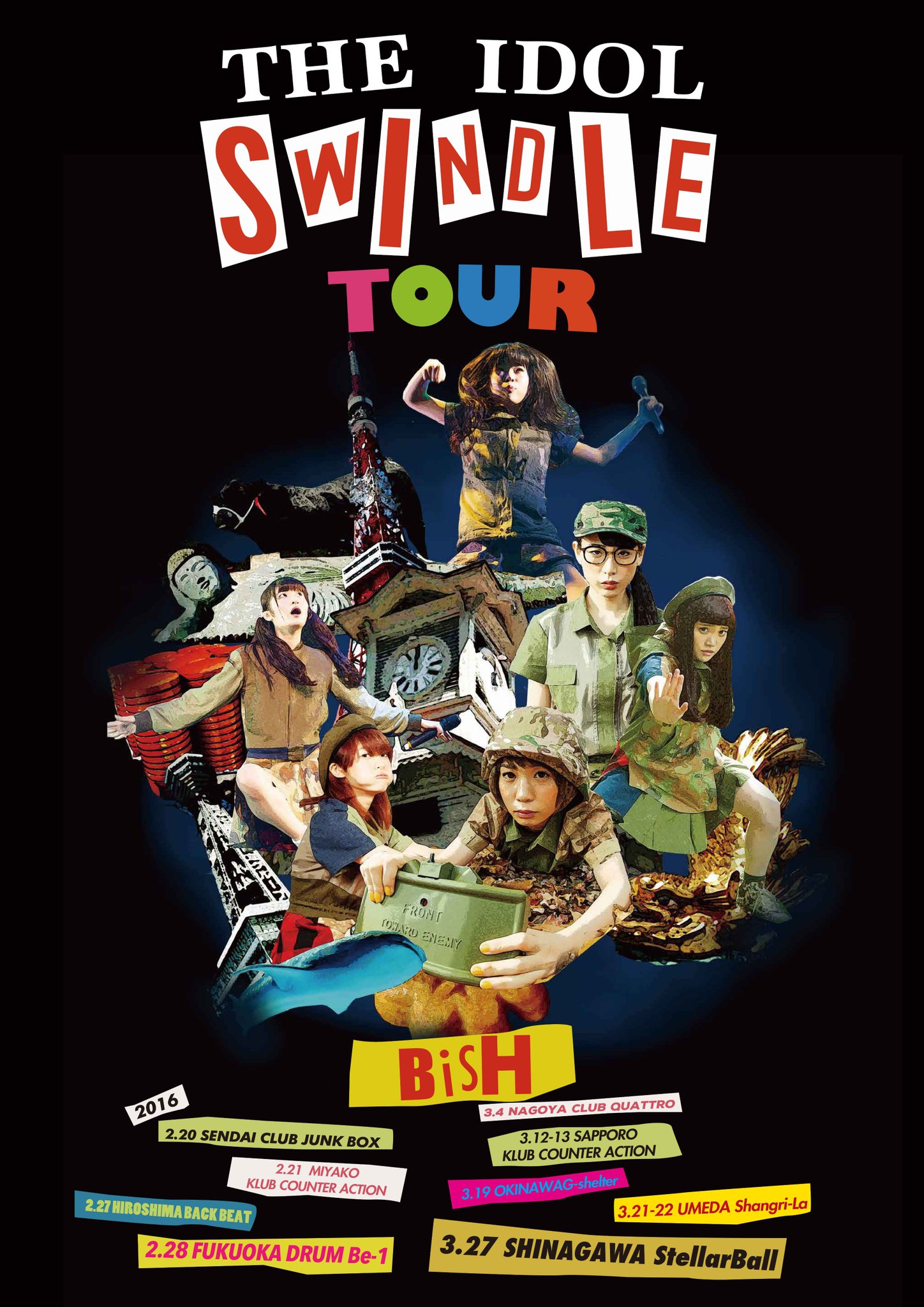 BiSH PUNK SWiNDLE TOUR 直筆サイン入りポスター visaliariverrock.com