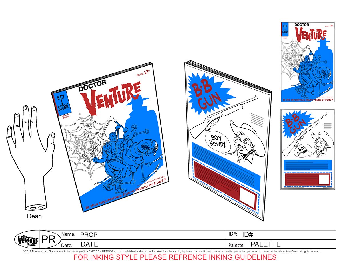 frenchprinter's tweet image. If you watched last Sunday's Venture Bros ep, you probably saw this prop which took a really long time to draw.