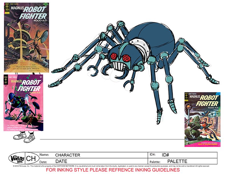 Also my Robot Tarantula. I designed a lot of stuff in this episode. 