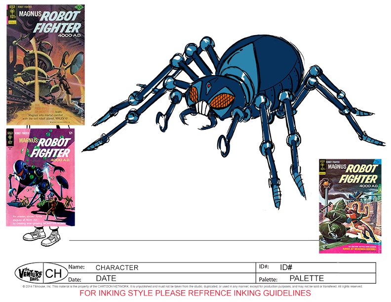 Also my Robot Tarantula. I designed a lot of stuff in this episode. 