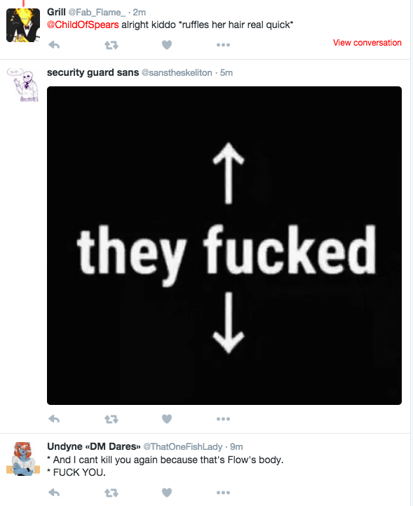 *...Alright, I'm gone. See ya in another timeline where I don't fuck my dad tHANKS.