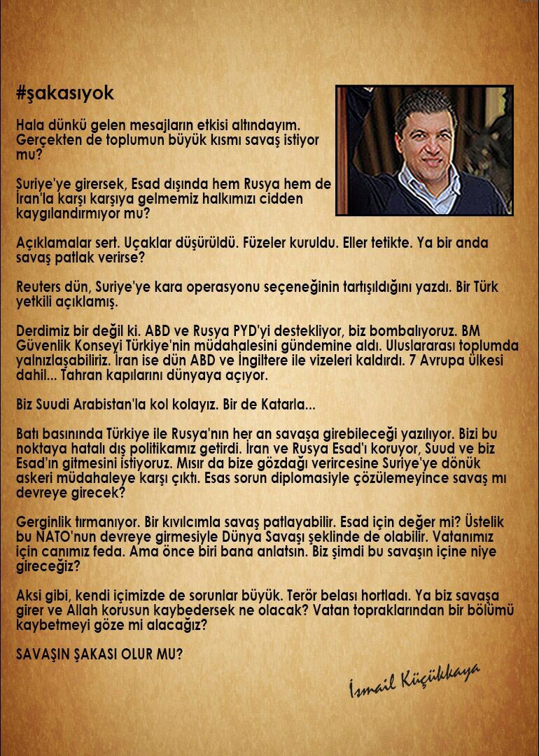 Bu işin #şakasıyok yazdım. Sizce?