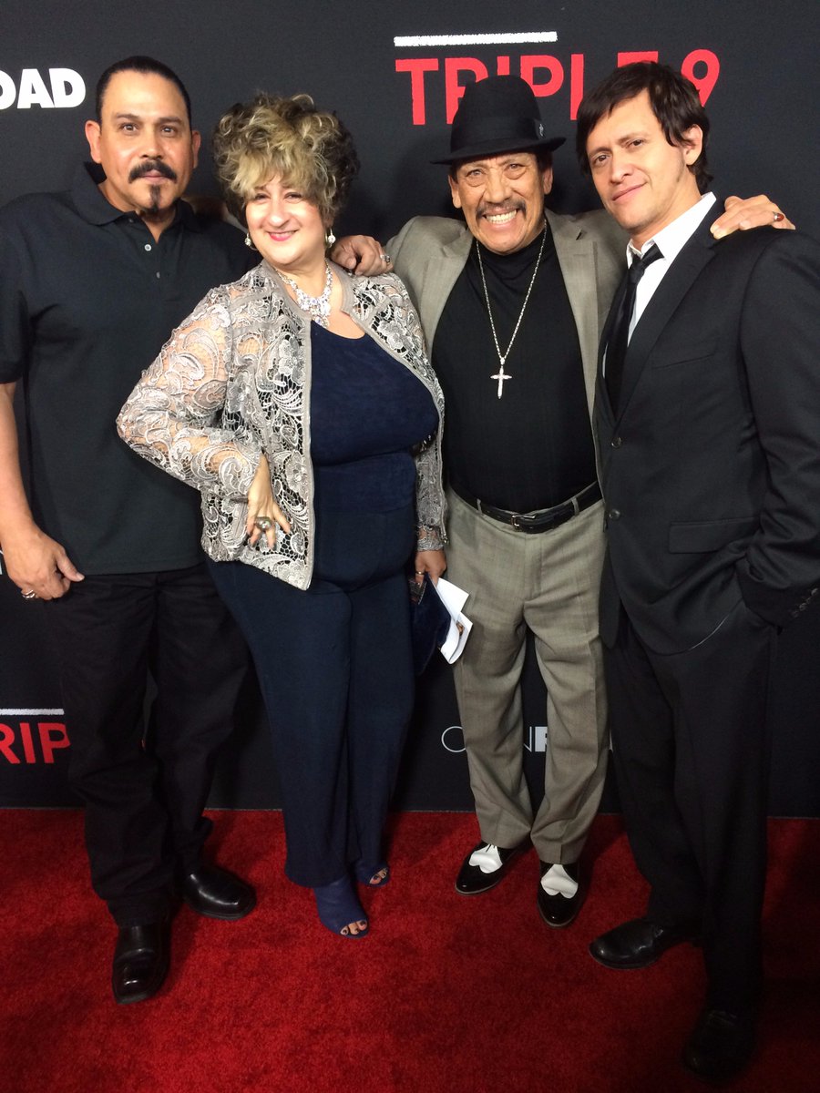 At the @Triple9Movie premiere with @EmilioRivera48 Gloria Hinojosa and @ccollinsjr #Triple9 https://t.co/Ui47fQ0b7a