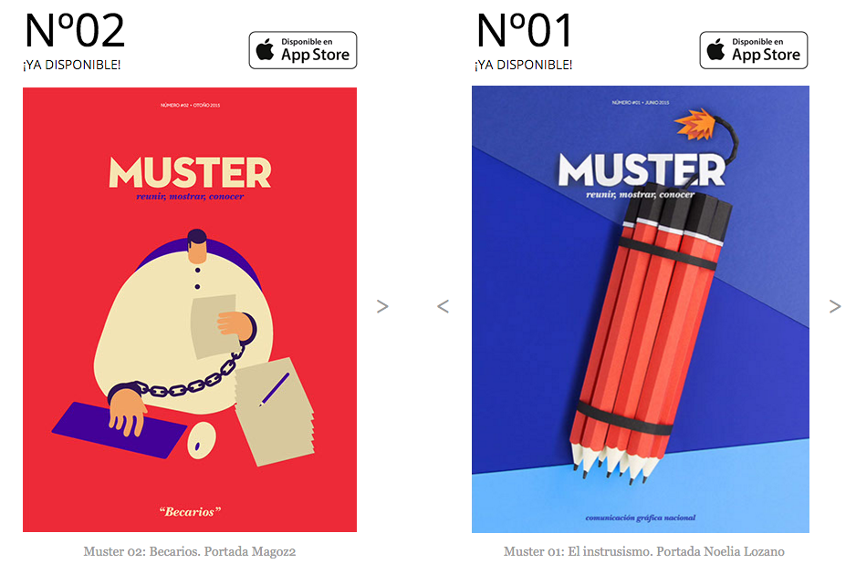 BibianaBallbe's tweet photo. Muster, the interactive digital magazine focused on to gather information within Spanish graphic design scene. https://t.co/unSkMgJveX