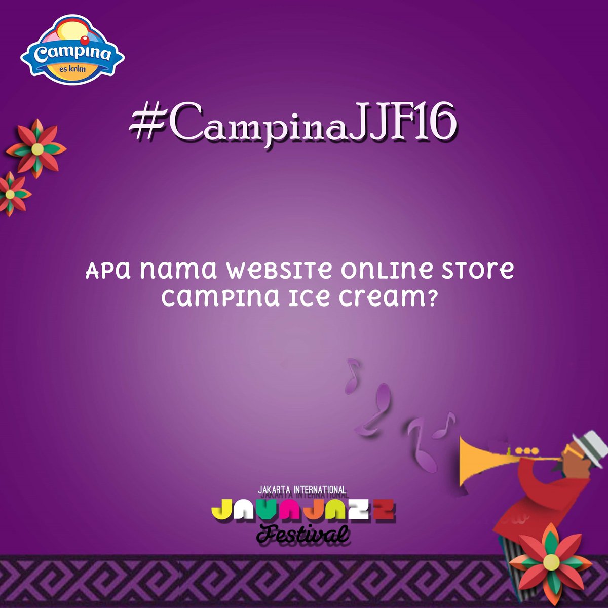 Quiz #CampinaJJF16 Edisi 10 kali ini pastinya bisa dijawab dengan benar oleh Campina Lovers nih!