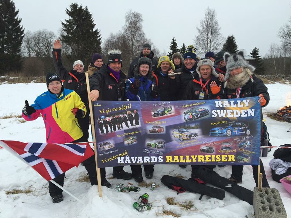 Norwegian Rallyfans in Sweden! <a href="/AMikkelsenRally/">Andreas Mikkelsen</a> <a href="/MadsOstberg/">Mads Østberg</a> <a href="/RallySweden/">Rally Sweden</a> <a href="/OfficialWRC/">FIA World Rally Championship</a>