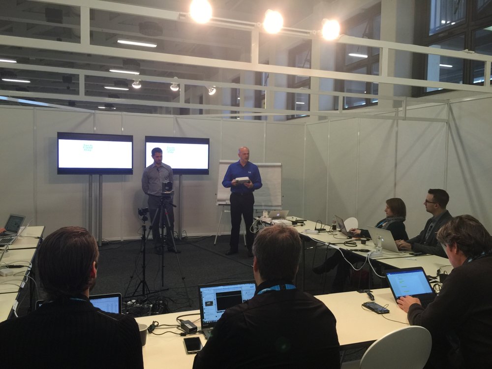 TechFieldDay's tweet image. We're learning about the 802.11ac Wave 2 AP's from @Cisco at #TFDx #CLEUR