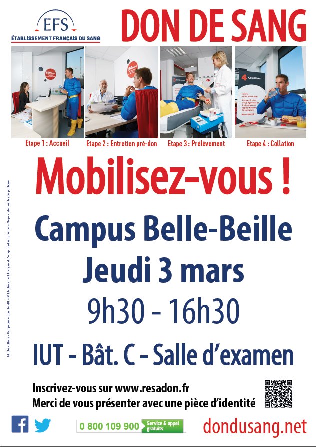 LEOclub_Angers's tweet photo. Notre mobilisation continue et comptons sur vous !
RDV nombreux le #3Mars2016 #EFS #DonDuSang #LEO @LEOClubFrance https://t.co/NCpn9CghRj