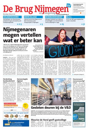 #G1000 #Nijmegen staat op de voorpagina van <a href="/Debrugnijmegen/">De Brug Nijmegen</a>!