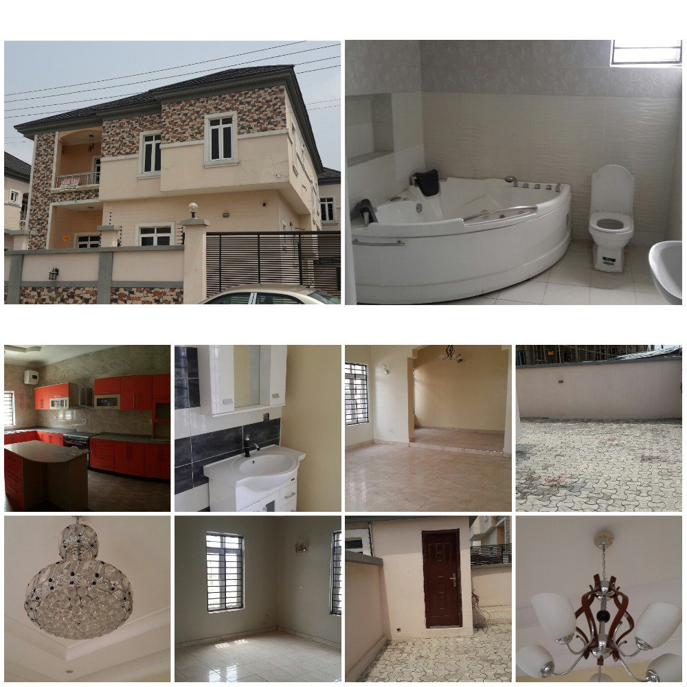 EkoRealtyNG's tweet photo. SALE. 5 bedroom detached duplex with 1 bq at Ikota, Lekki. Price is N55m. Jacuzzi, luxury fittings, etc. https://t.co/dqXZMBZyVW