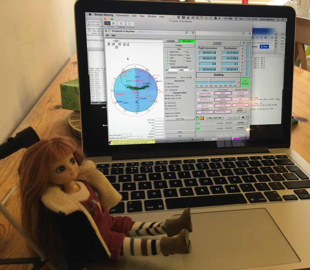 KarenLMasters's tweet photo. Now @Lottie_dolls #stargazer is helping me observe @MaNGASurvey galaxies using @TheNRAO @IamGBT remotely. :) https://t.co/tX8LMewuCz