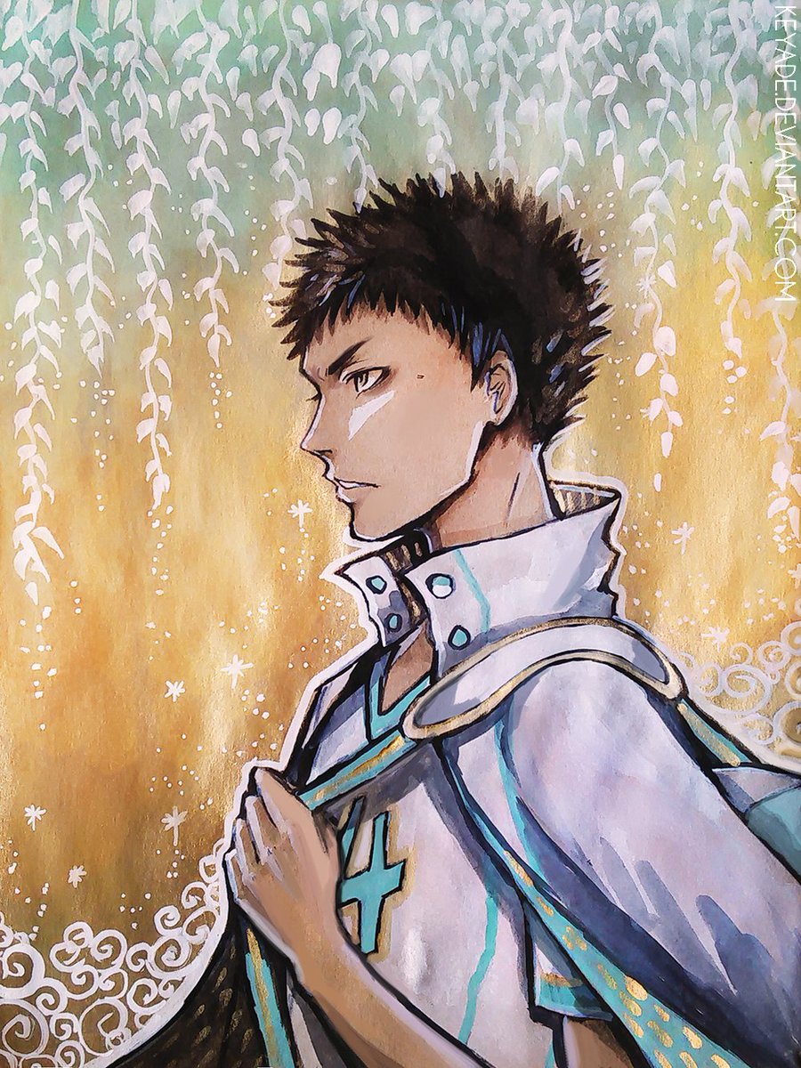 #Iwaoi!!! :) Watercolour on brown paper. Drew them again because I didn't like the previous one
#haikyuu #hq #ハイキュー