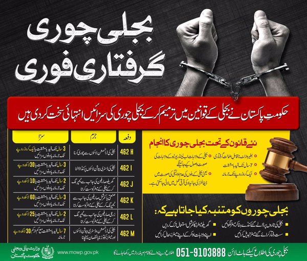 hescohyd's tweet photo. Law has become more stringent against power theft https://t.co/QyB2UgQkqD