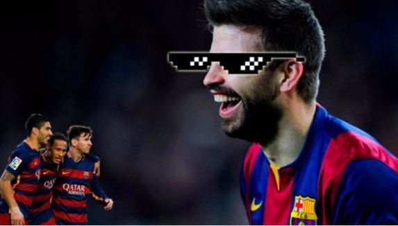 marca's tweet photo. El enésimo 'zasca' de Piqué en Twitter, al que visten a lo 'Thug Life': https://t.co/VB1pohBQpF #ZappingEnLaRed https://t.co/qmAU8wqaly