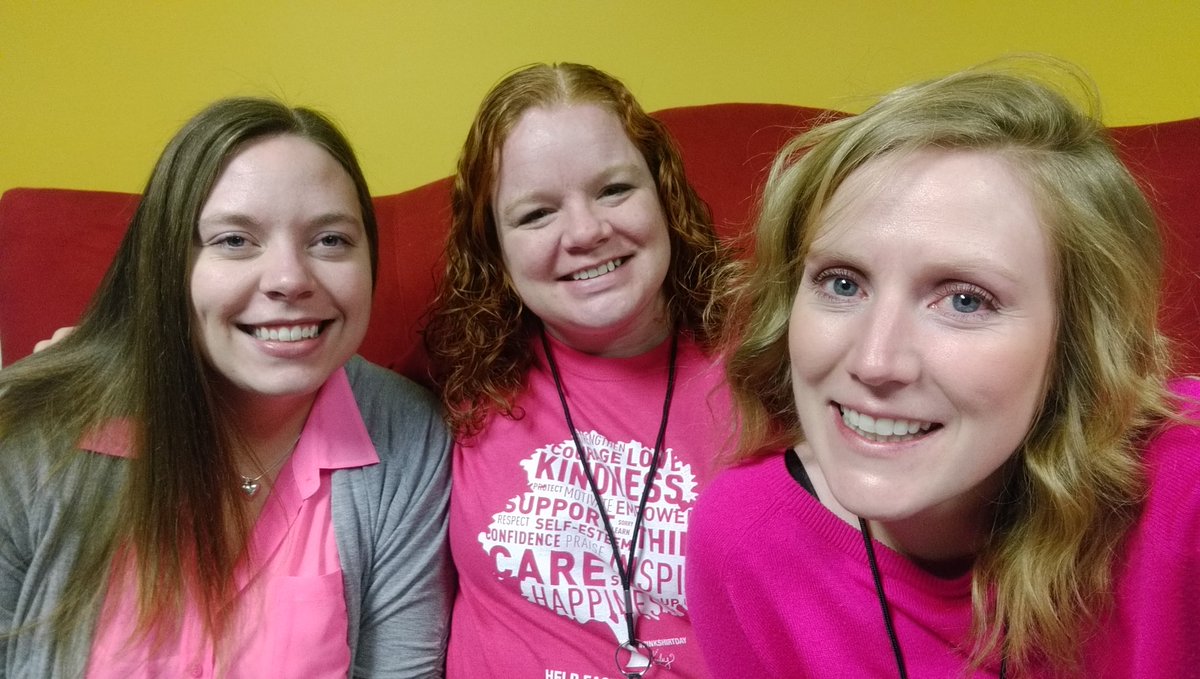 Corrie_ann_Snow's tweet photo. @Carizon @pathwayskw  staff celebrating #PinkShirtDay #BullyingEndsHere https://t.co/aQu46fopkR