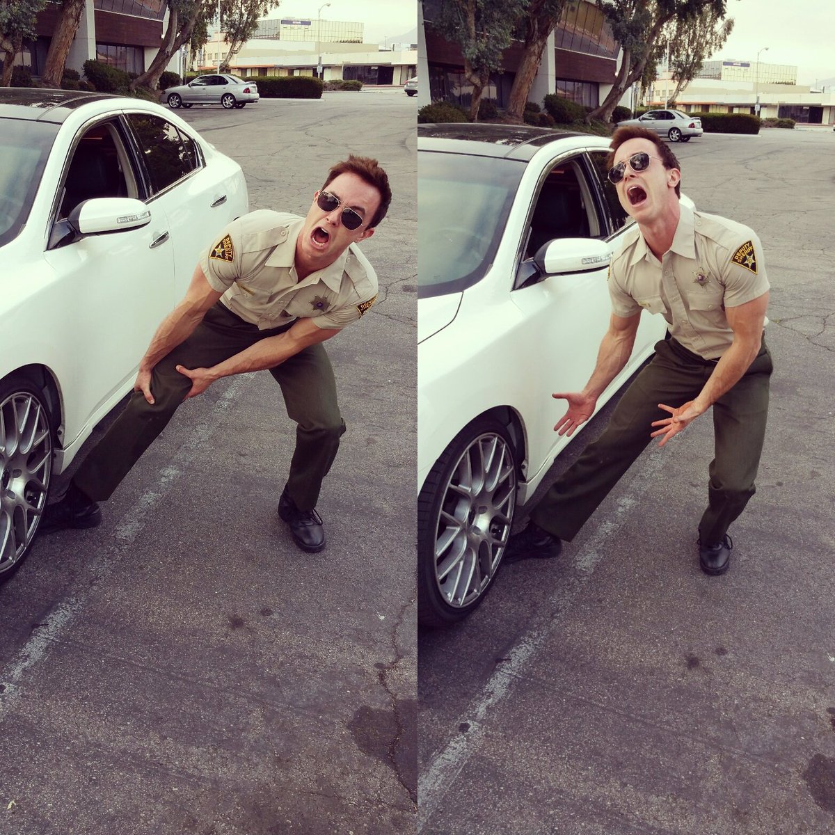 the_ryan_kelley's tweet photo. Last night's episode of #TeenWolf had me like..   #ParkingWithParrish @MTVteenwolf @MTV https://t.co/izj7r6oCWh