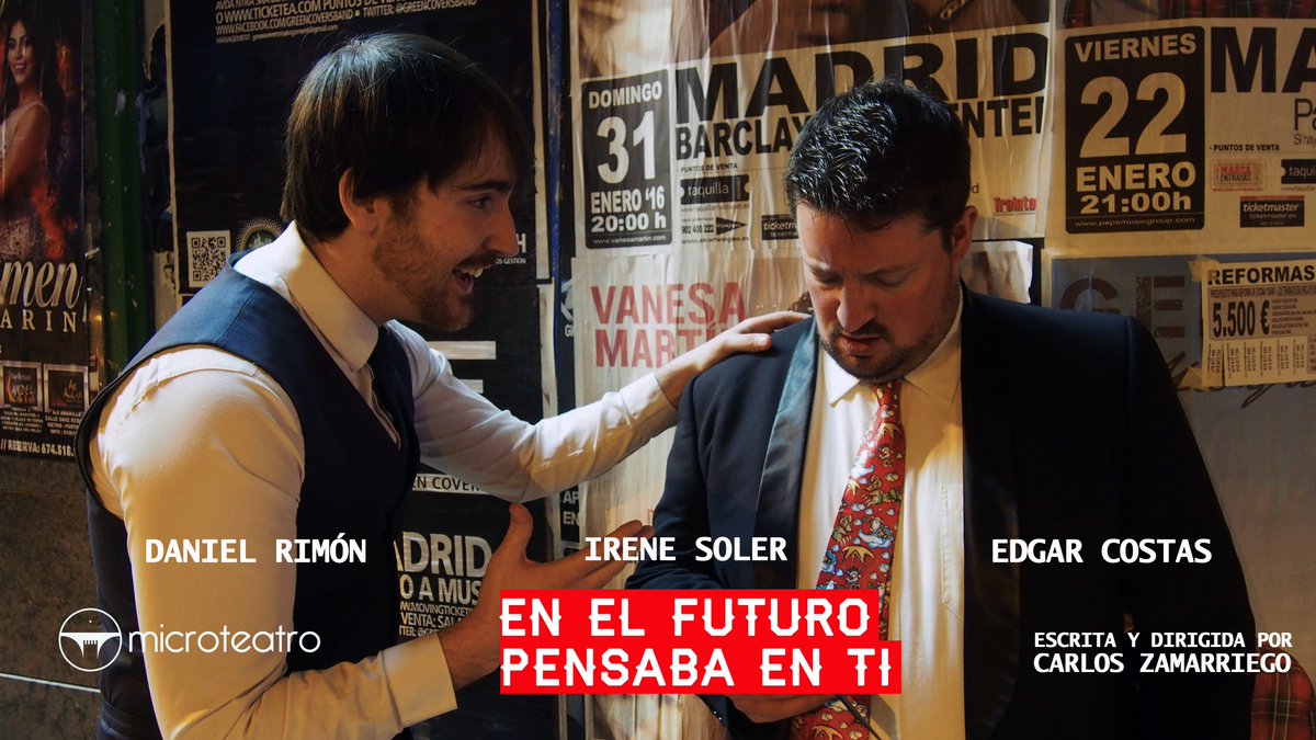 carloszama's tweet photo. El amor viene y se va en el tiempo, pero la verdadera amistad dura toda la vida.Hoy más #MicroFuturo en @microteatro https://t.co/8XYTNGVgEr