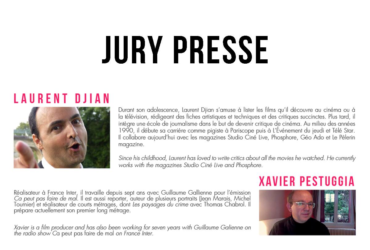 eurofilmfest's tweet photo. Cette année, le Jury presse accueillera Laurent Djian et Xavier Pestuggia ! https://t.co/8jskLGNdh4