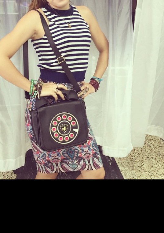 ericabfashion's tweet image. #ootd #mixingpatterns #phonepurse #betsyjohnson #pencilskirt #sleeveless #bluestripes #sweater #florida