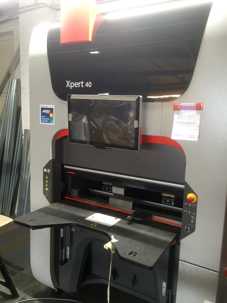 ICEEMSLtd's tweet photo. New #xpert40 #breakpress taken delivery of at #Icee to increase #manufacturing @BystronicUK happy folding https://t.co/MDmHzmu8kz