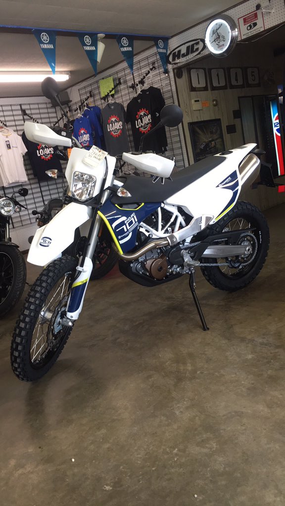 The all new 2016 Husqvarna Enduro 701! MSRP $11,299 stop down or call 724-226-3727 Lojaks.com