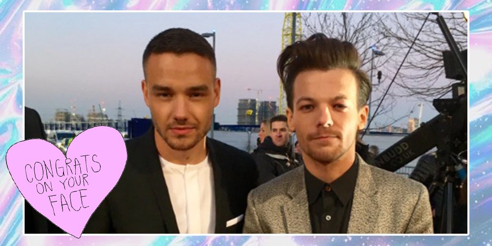 sugarscape's tweet photo. Witness the fitness: Liam Payne and Louis Tomlinson hit the #BRITs2016 https://t.co/jAndW4cogQ https://t.co/RWWHz6TfOg