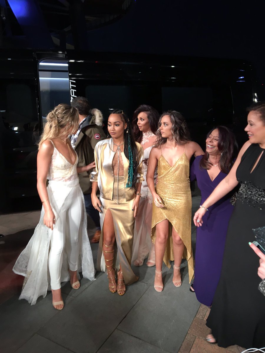 TheO2's tweet photo. Look who just walked in!!! #OMG #BRITs @littlemix https://t.co/NLUQ7GDkL2