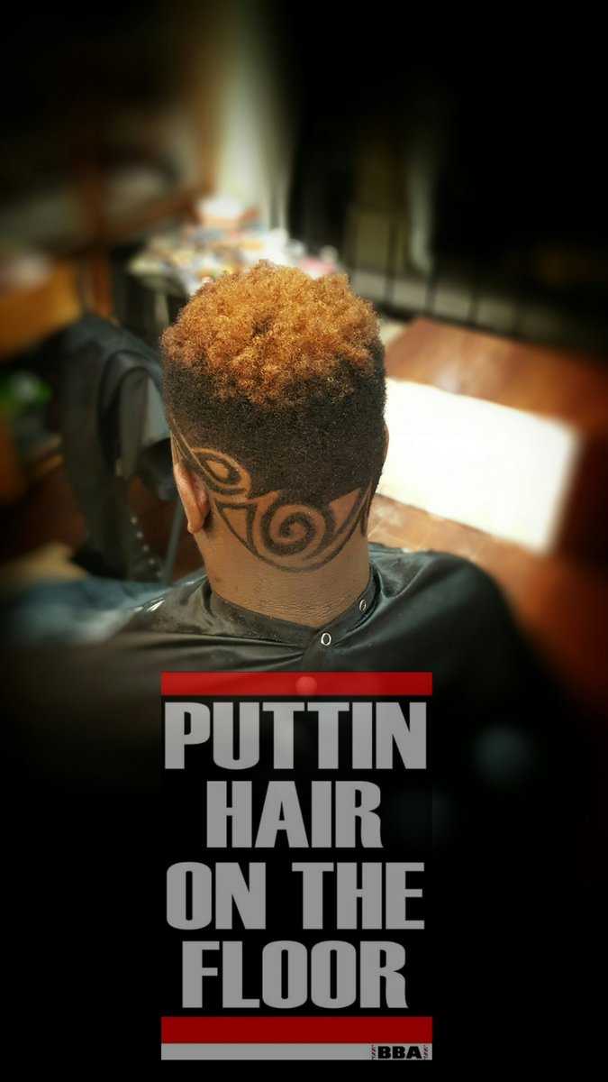 Lee Bladez cut of the day #puttinhaironthefloor #BlackHistoryMonth #Bladezcertified #nappyhair #hairtatto