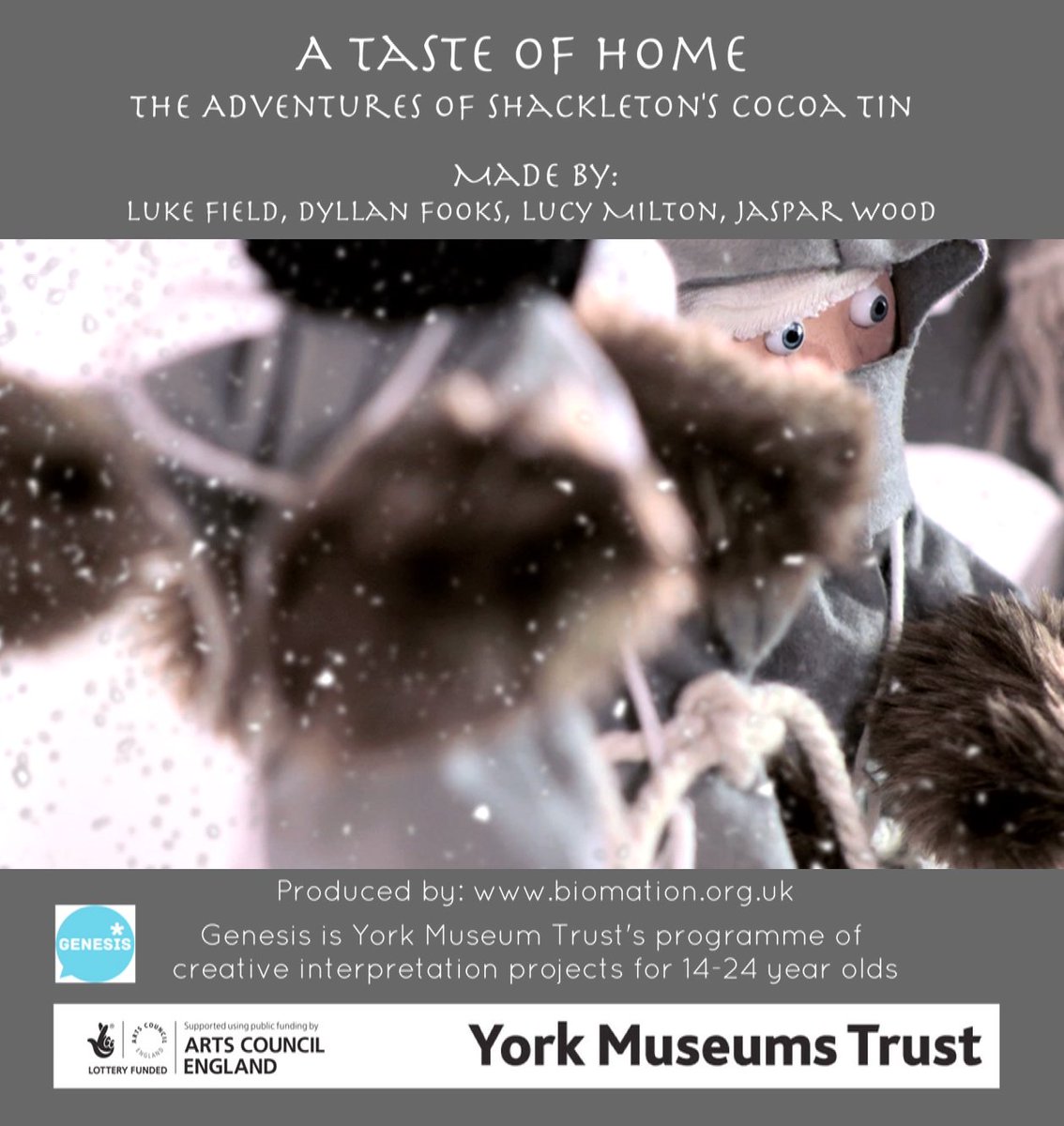 Biomation's tweet photo. Just dropped off DVDs of our Shackleton film with @Lucy_YMT More info when it's online or showing at @YorkCastle https://t.co/heBvIyKGCC