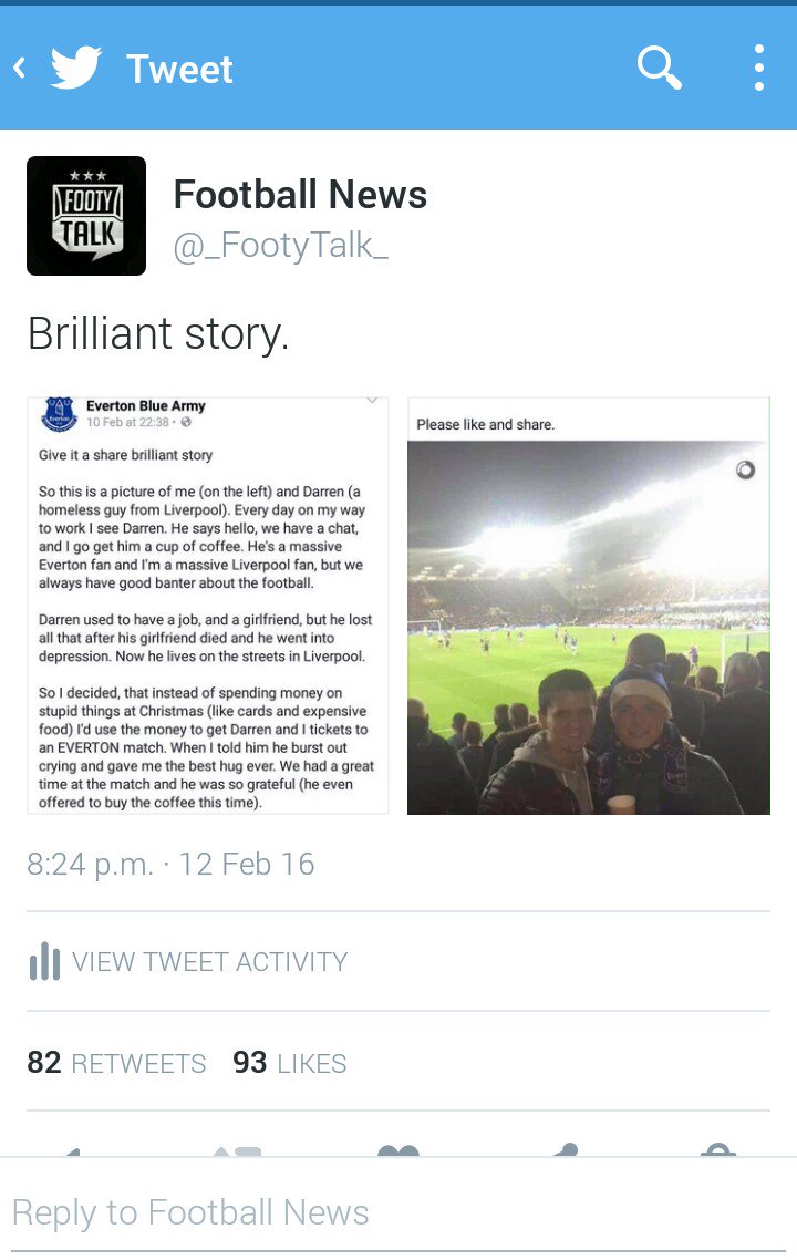 Caarra23's tweet photo. I have found the best football account on Twitter. 

Give @_FootyTalk_ a follow and you won't regret it. ⚽👍 https://t.co/bKNYg5k262
