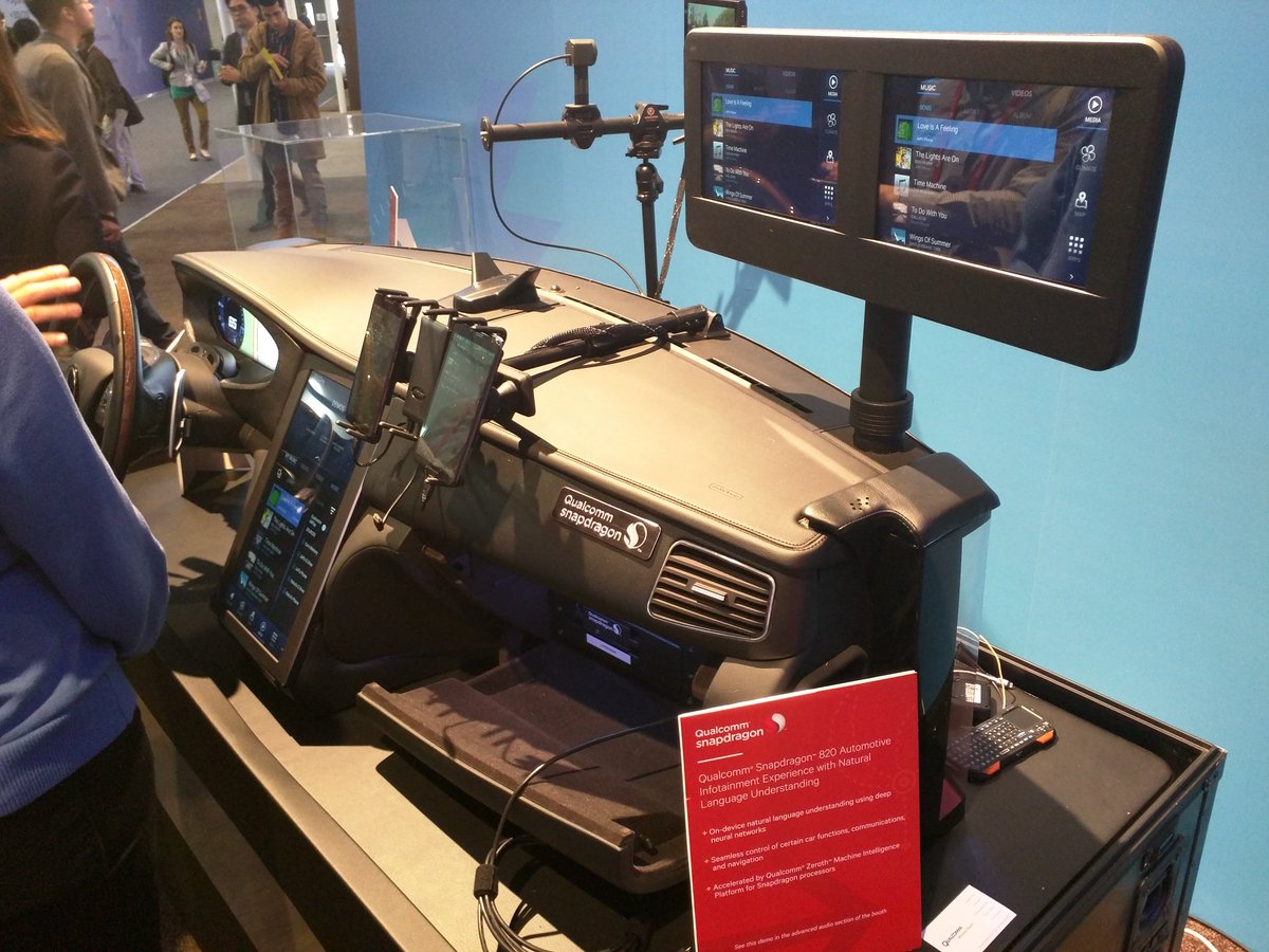 mattwilsondotuk's tweet image. Not sure I would have time to actually drive the car with all this going on, @paulfp #IoT #MWC16 #keepthingssimple