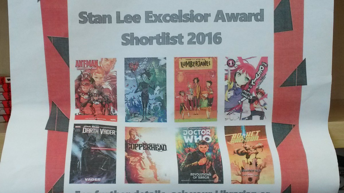 EXCELSIOR! The new graphic novels have arrived, get reading and reviewing today.#stanleeexcelsiorawards