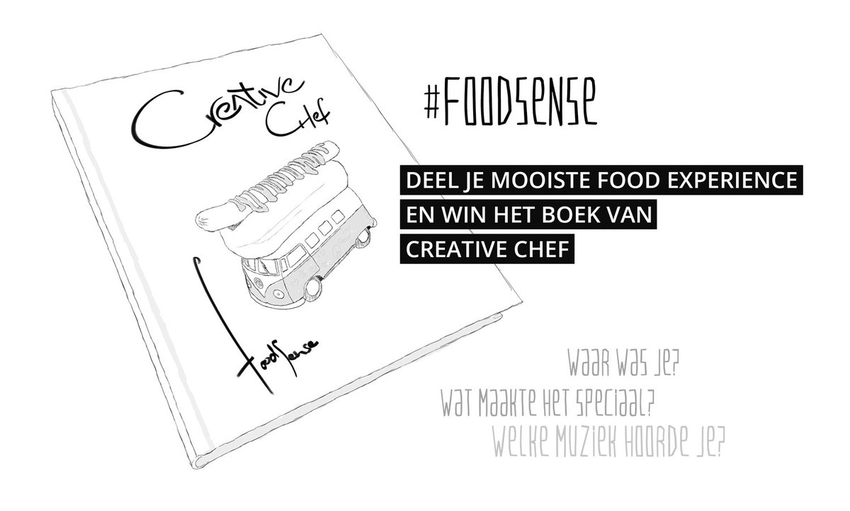 #WINNEN? Vertel voor 10-03 je mooiste food experience met de hashtag #foodsense en win het boek van <a href="/Creativechefnl/">Creative Chef</a>