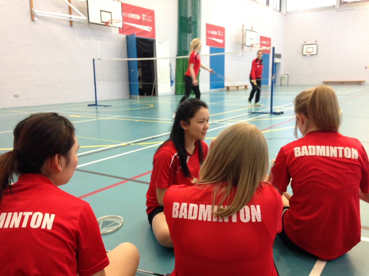 UoCBadders's tweet photo. Match about to start! #gameday #redwednesdays 💪🏻🏸 @UoCTeamChester @ChesterSU https://t.co/dHyvECkbEM