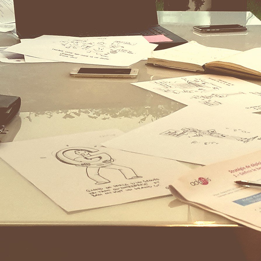 LTAteliers's tweet photo. #livesketching pendant une réunion de crise. Se dire les choses simplement et avec le sourire, merci @AdeRHis https://t.co/xLTQXd1bFD