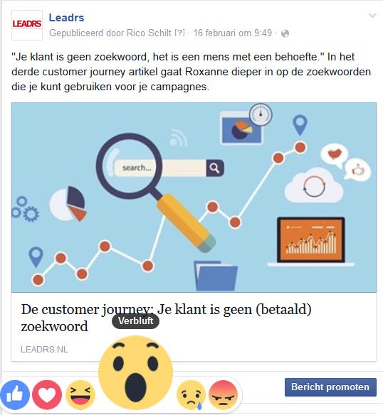 Zojuist heeft Facebook de nieuwe reactieknoppen naast de ''like'' voor iedereen beschikbaar gemaakt. Wat vind jij?