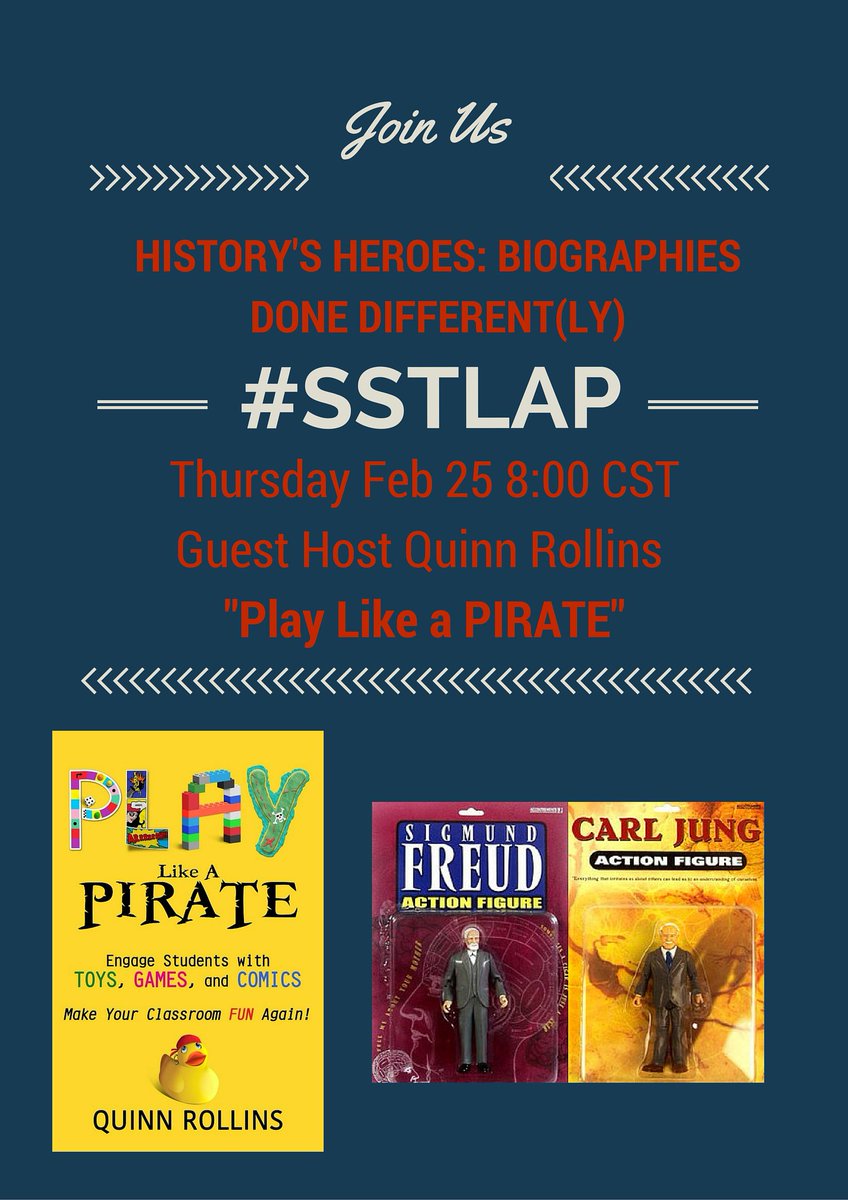 jedikermit's tweet photo. Happy to host #sstlap tomorrow: History's Heroes, Biographies, and Action Figures. #tlap #PlayLAP #XPlap #sschat https://t.co/v32mUjElgf