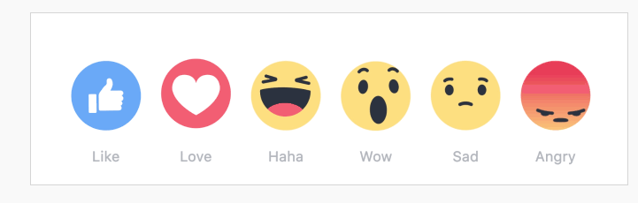 Hello #ReactionButtons! This just in... you can now pick a reaction when you 'like' a post on #Facebook! 💚