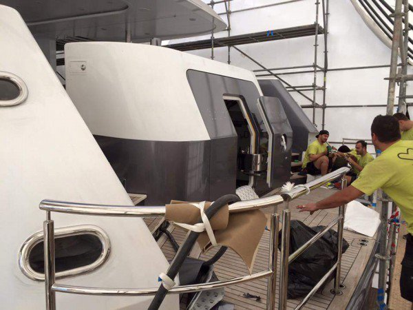 55.4m #superyacht Turquoise has rejoined the fleet with a new look. Including a vinyl wrap: ow.ly/YHp8T
