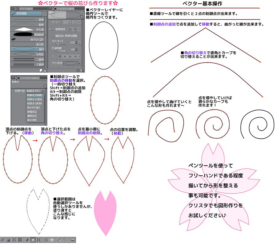 クリスタ ベクターまとめ Twitter